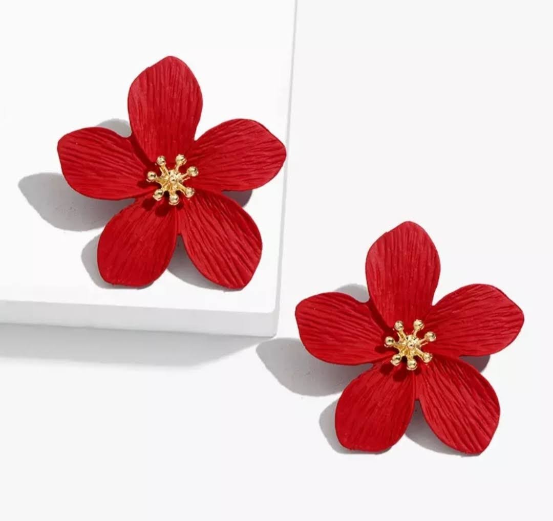 Aro flor color rojo en fantasia