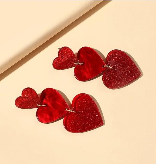 Aros tres corazón en fantasia