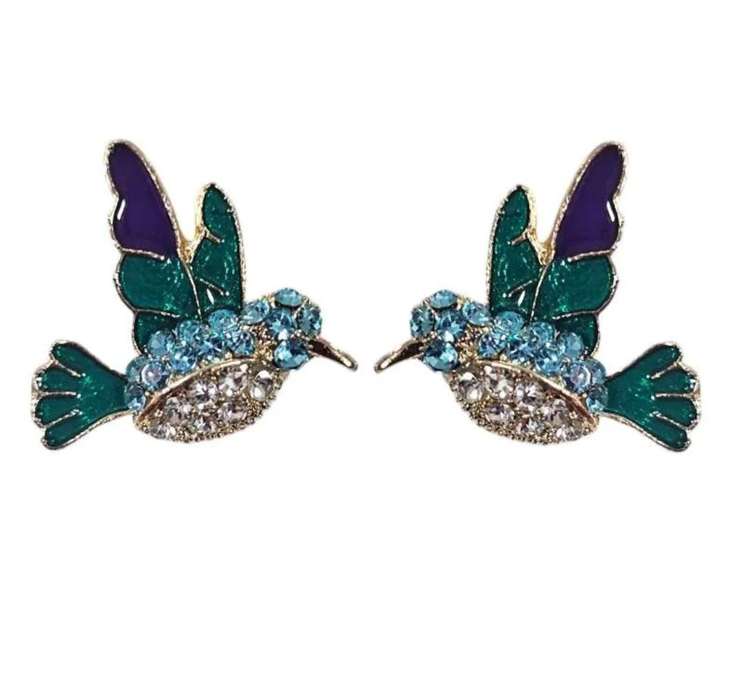 Aro colibri strass