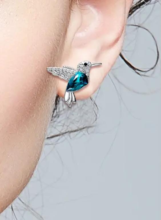 Aro colibri turquesa en fantasia