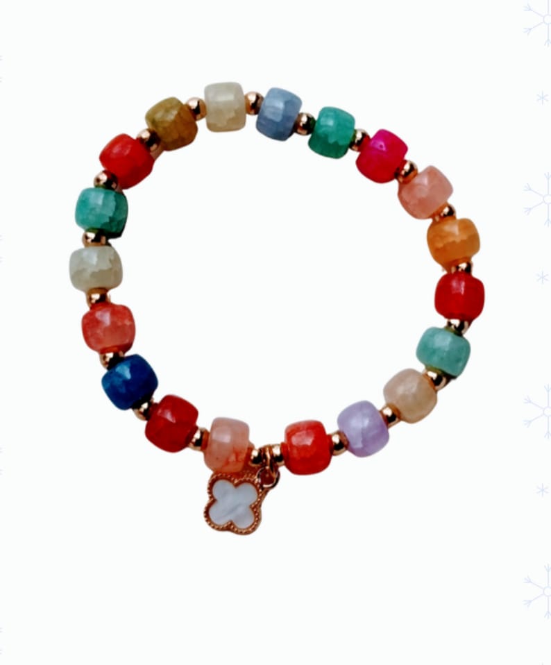 Pulsera trebol multicolor en fantasia