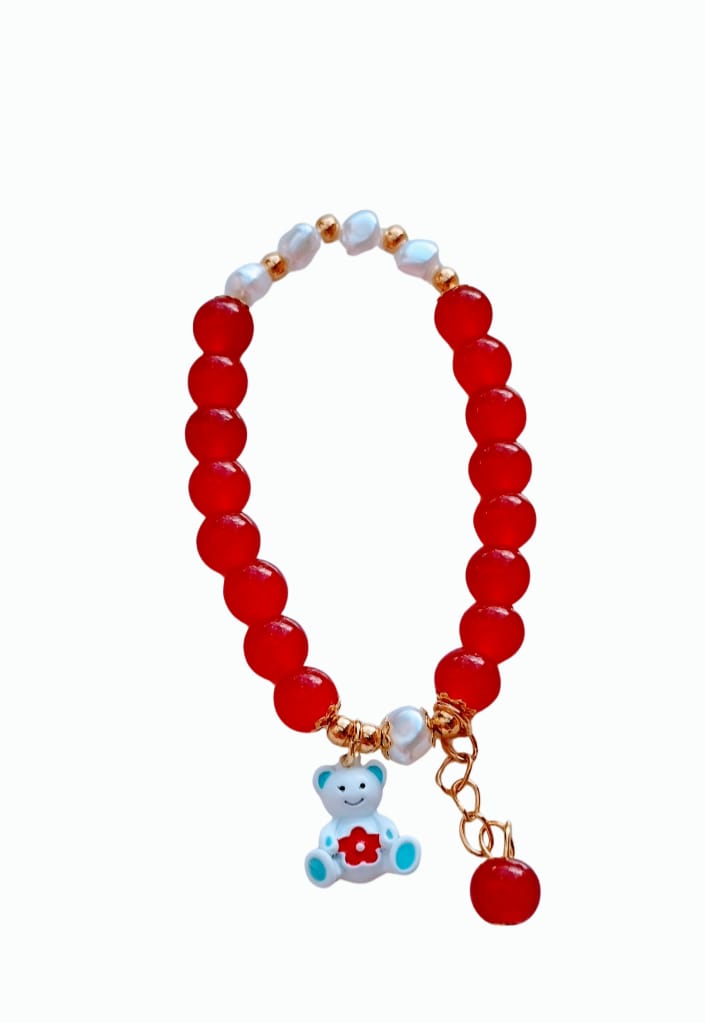 Pulsera osito rojo en fantasia