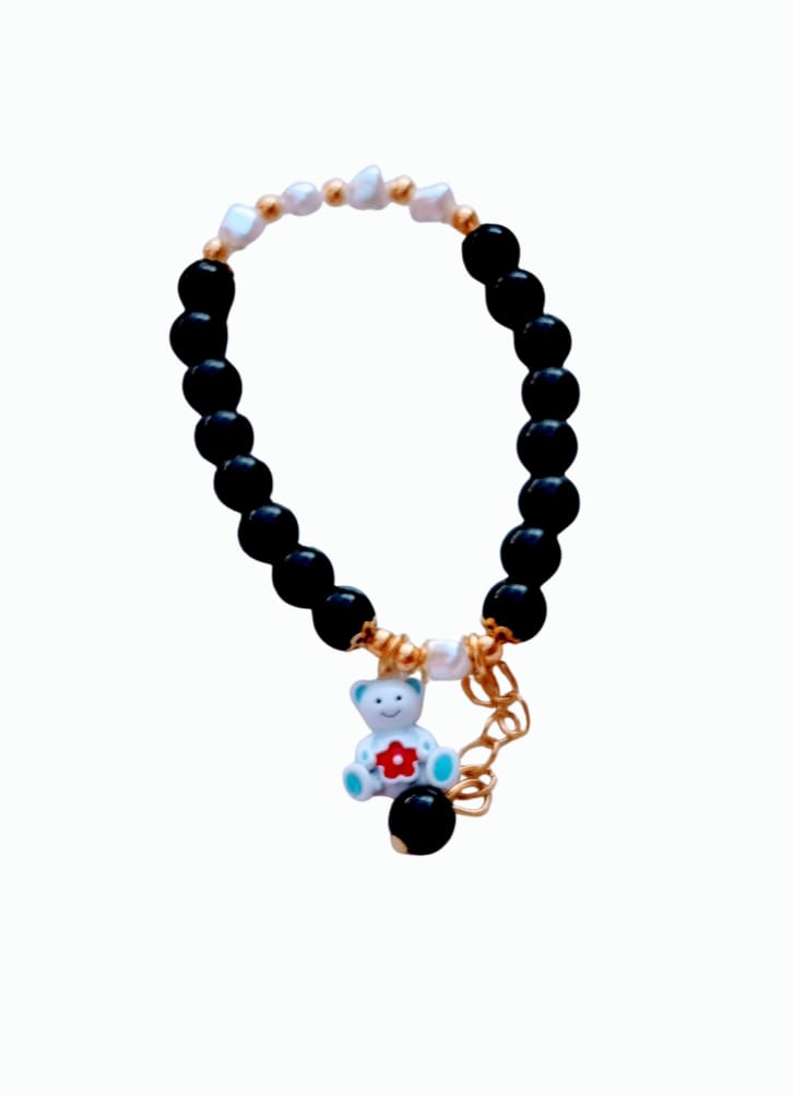 Pulsera osito negro en fantasia