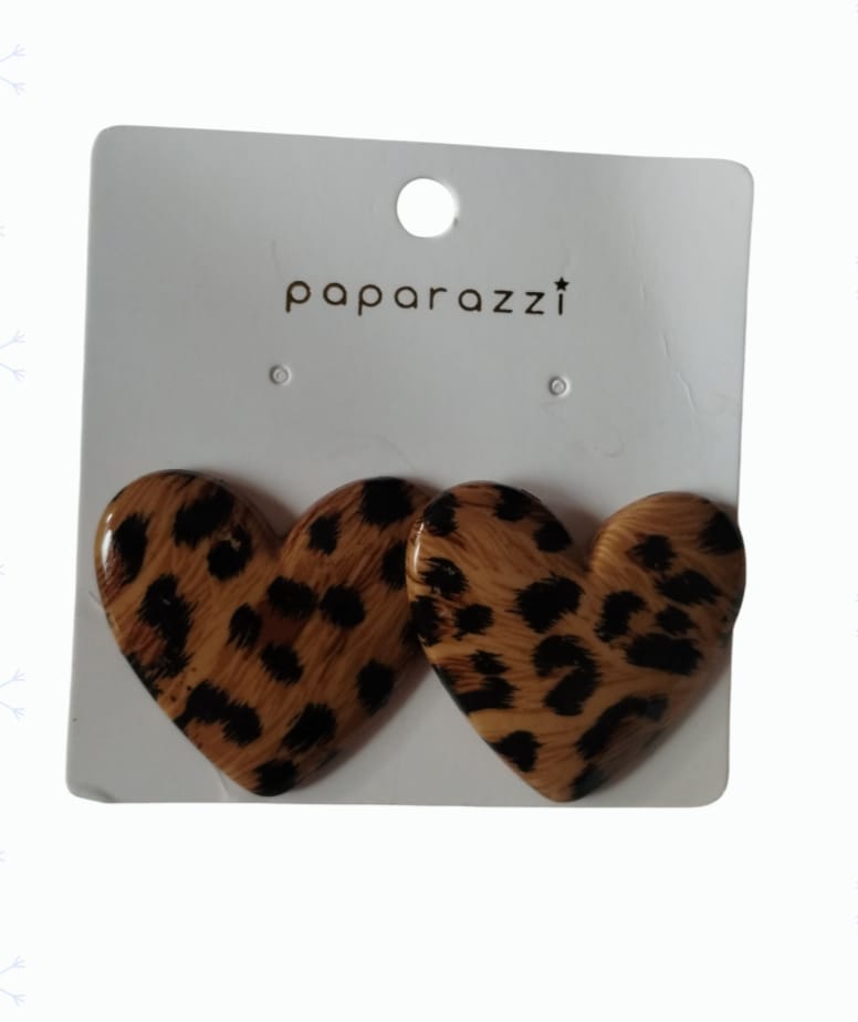Aro corazón animal print en fantasia