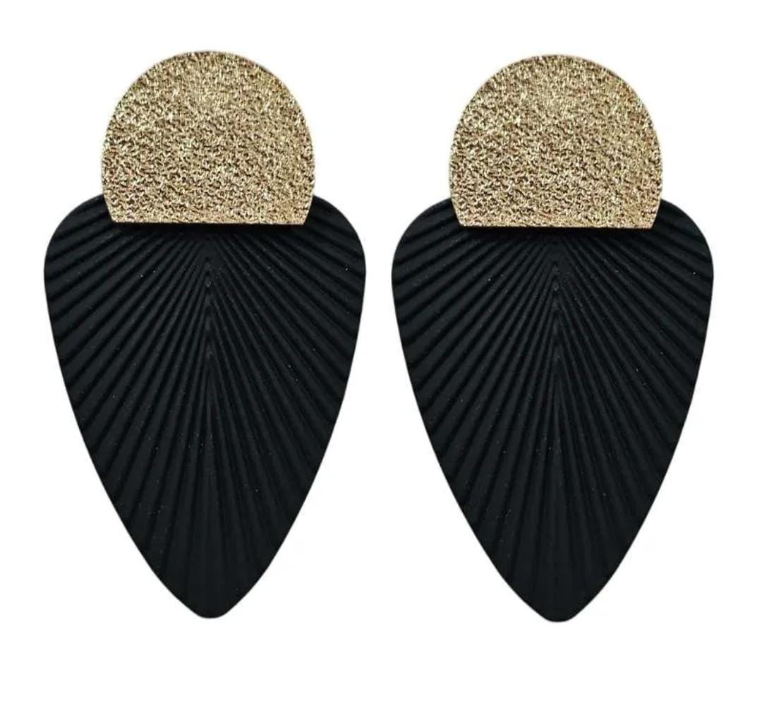 Aro maxi hoja color negro