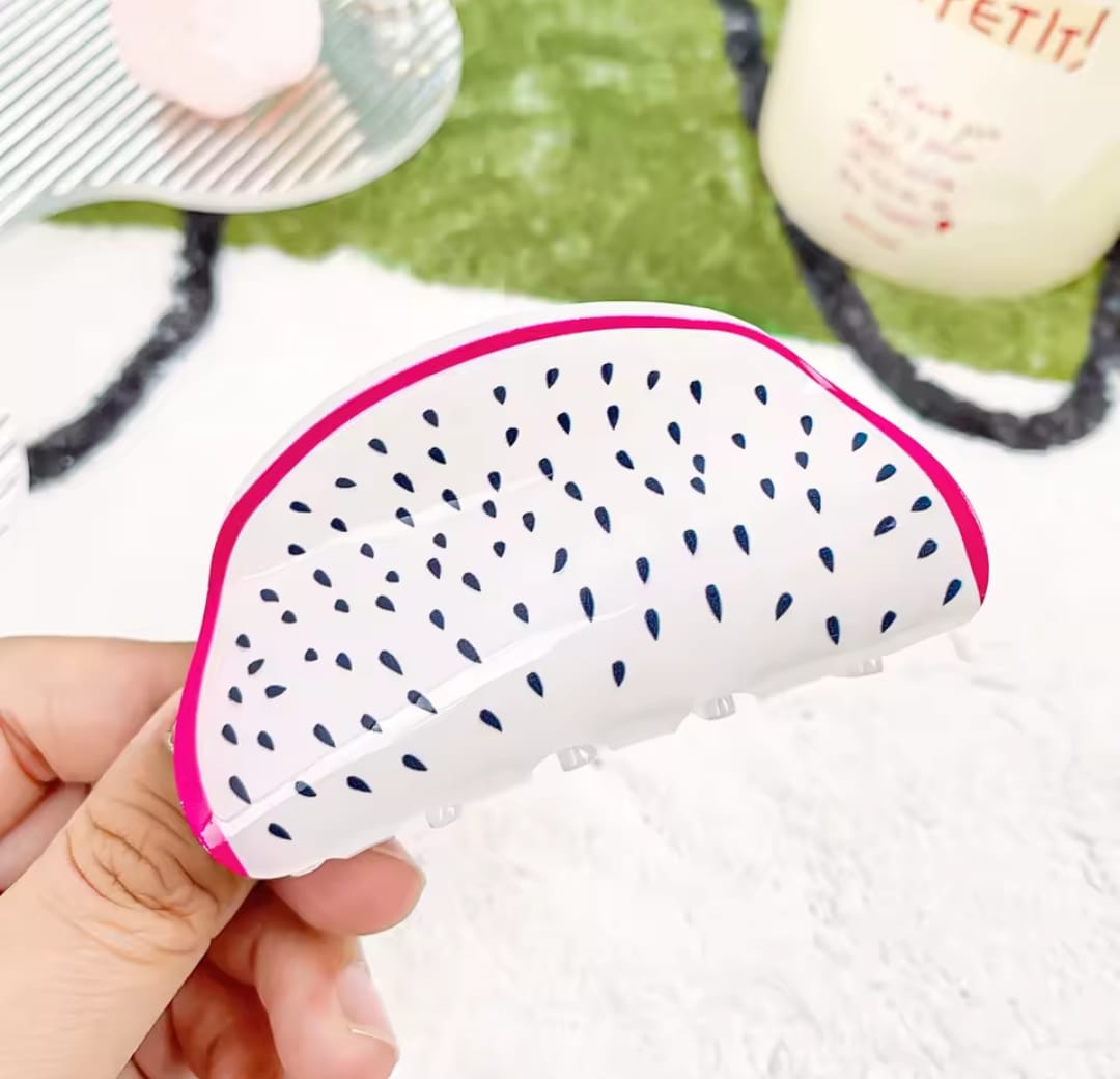 Pinza el cabello diseño fruta 8.5 cm