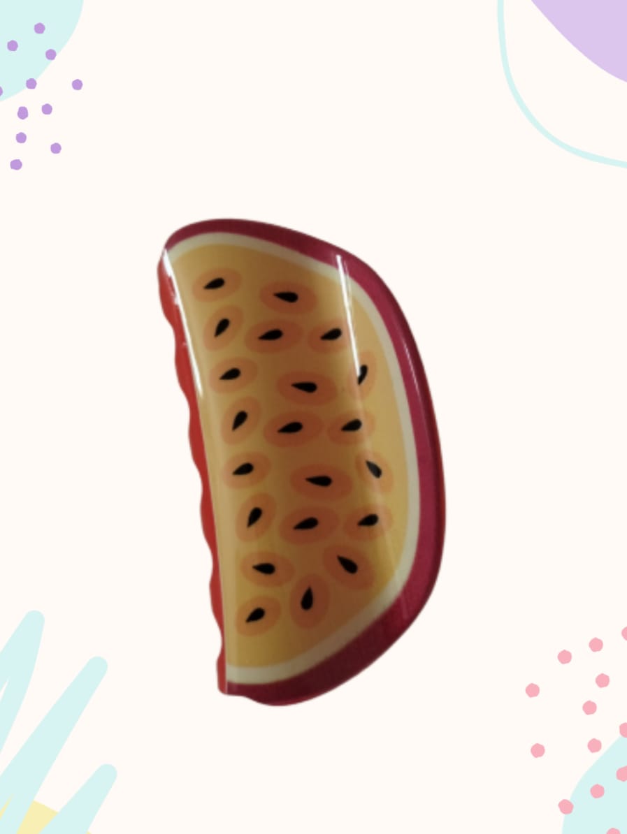 Pinza para el cabello diseño fruta 8.5 cm