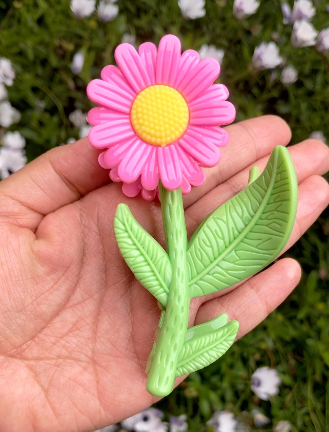 Pinza para el cabello en forma de girasol