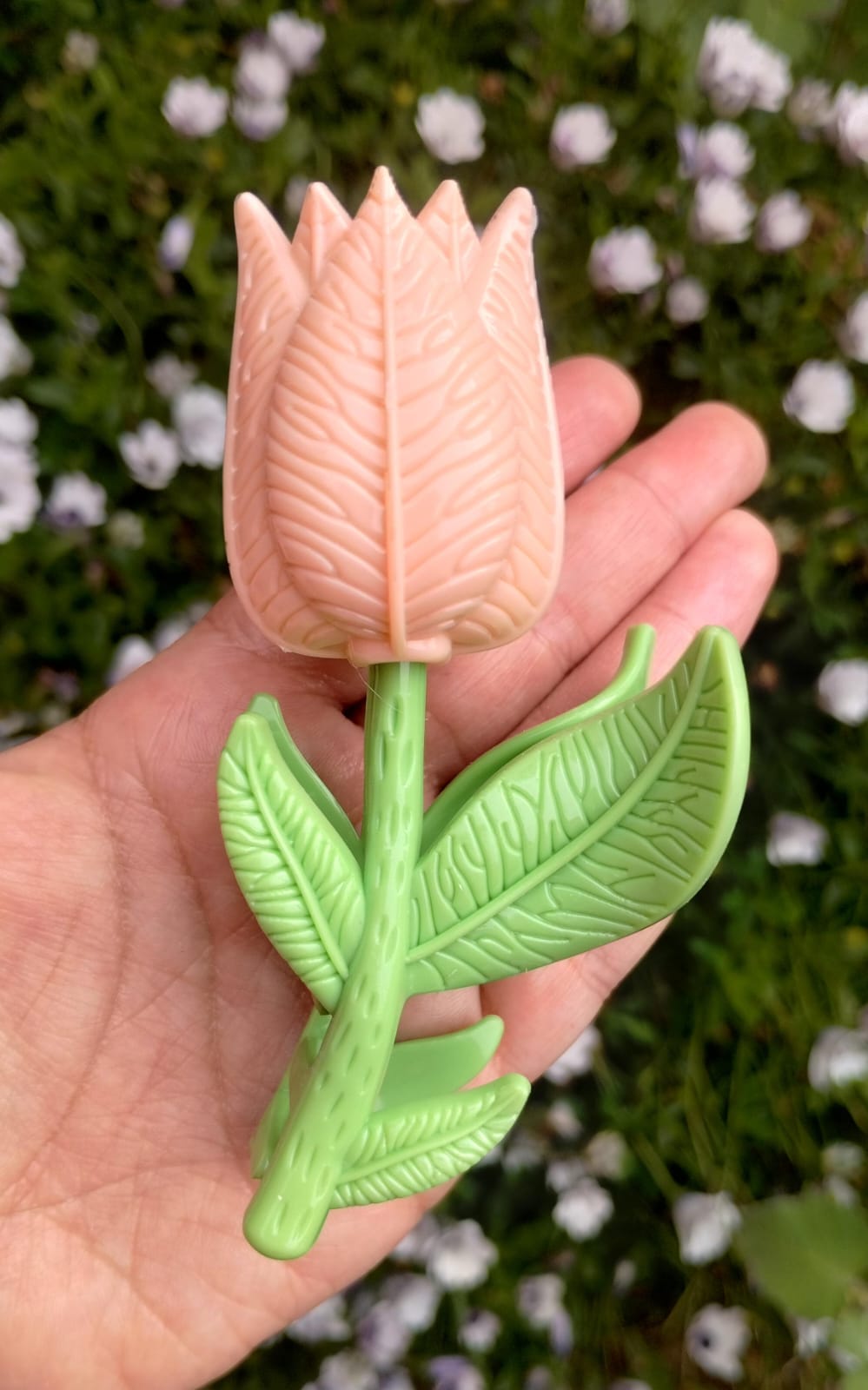Pinza para el cabello en forma de tulipán