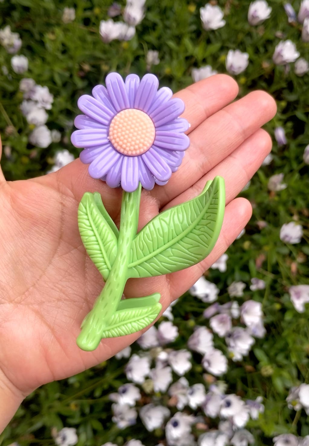 Pinza para el cabello en forma de girasol