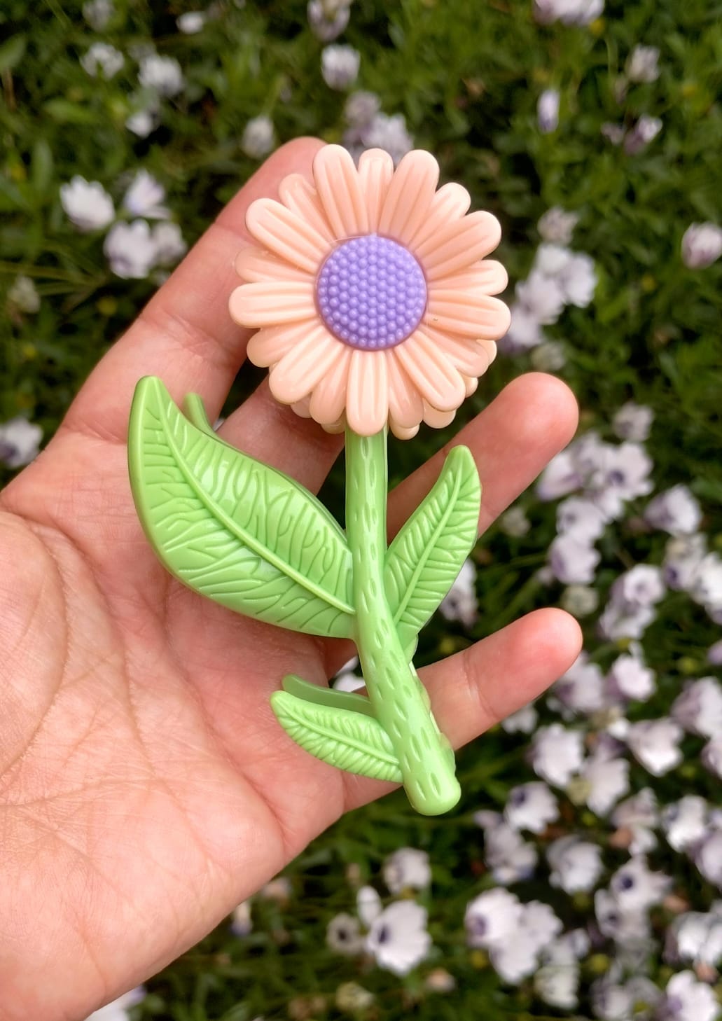 Pinza para el cabello en forma de girasol